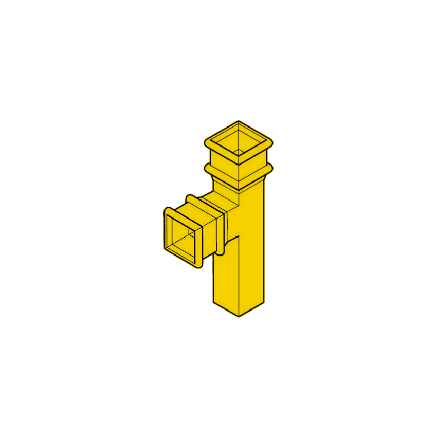 92.5 degree RWP Branch - 100 x 100mm