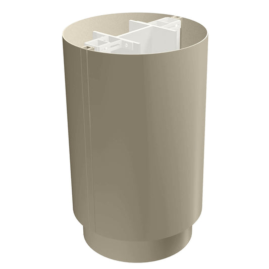 Aluminium Column Casings Circular 3m Length Alumasc Skyline - Beige Grey (7006m)