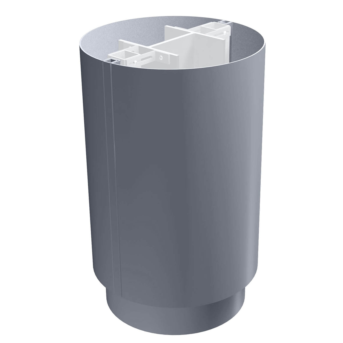 Aluminium Column Casings Circular 3m Length Alumasc Skyline - Slate Gr ...