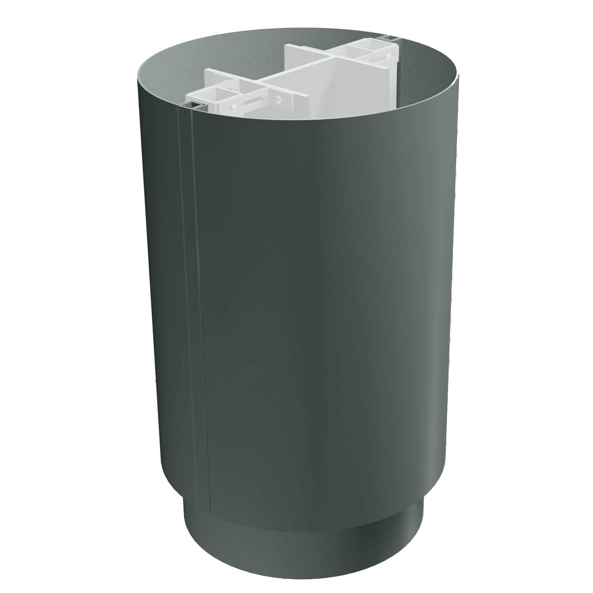 Column Isolation Casing Aluminium Column Casings Circular 3m Length Alumasc Skyline - Anthraci ...