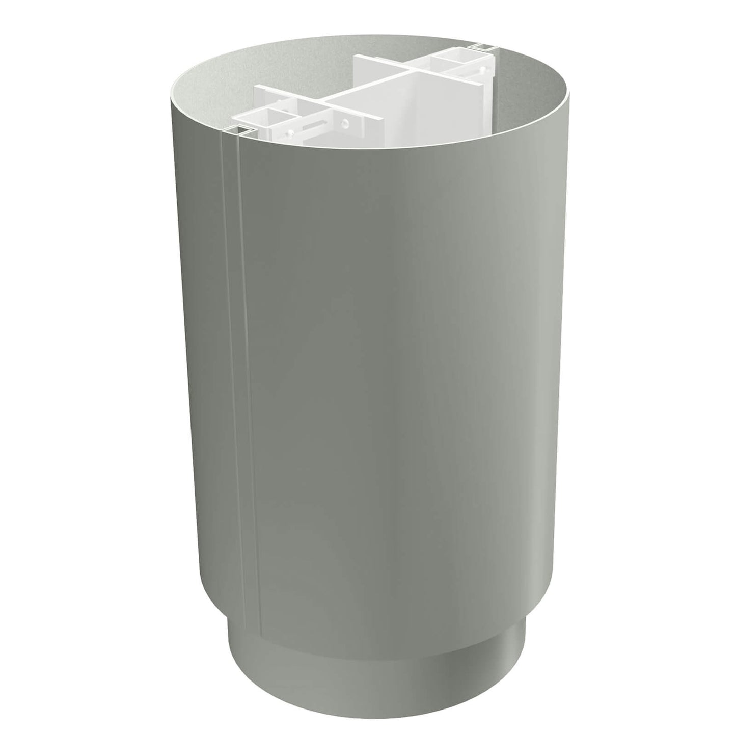 Aluminium Column Casings Circular 3m Length Alumasc Skyline - Dusty Grey (7037m)