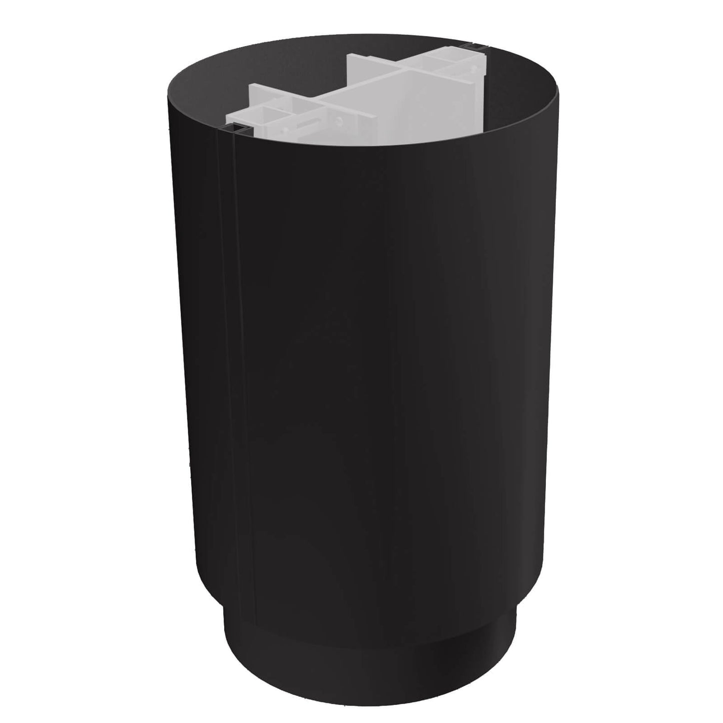 Aluminium Column Casings Circular 3m Length Alumasc Skyline - Black (9017m)