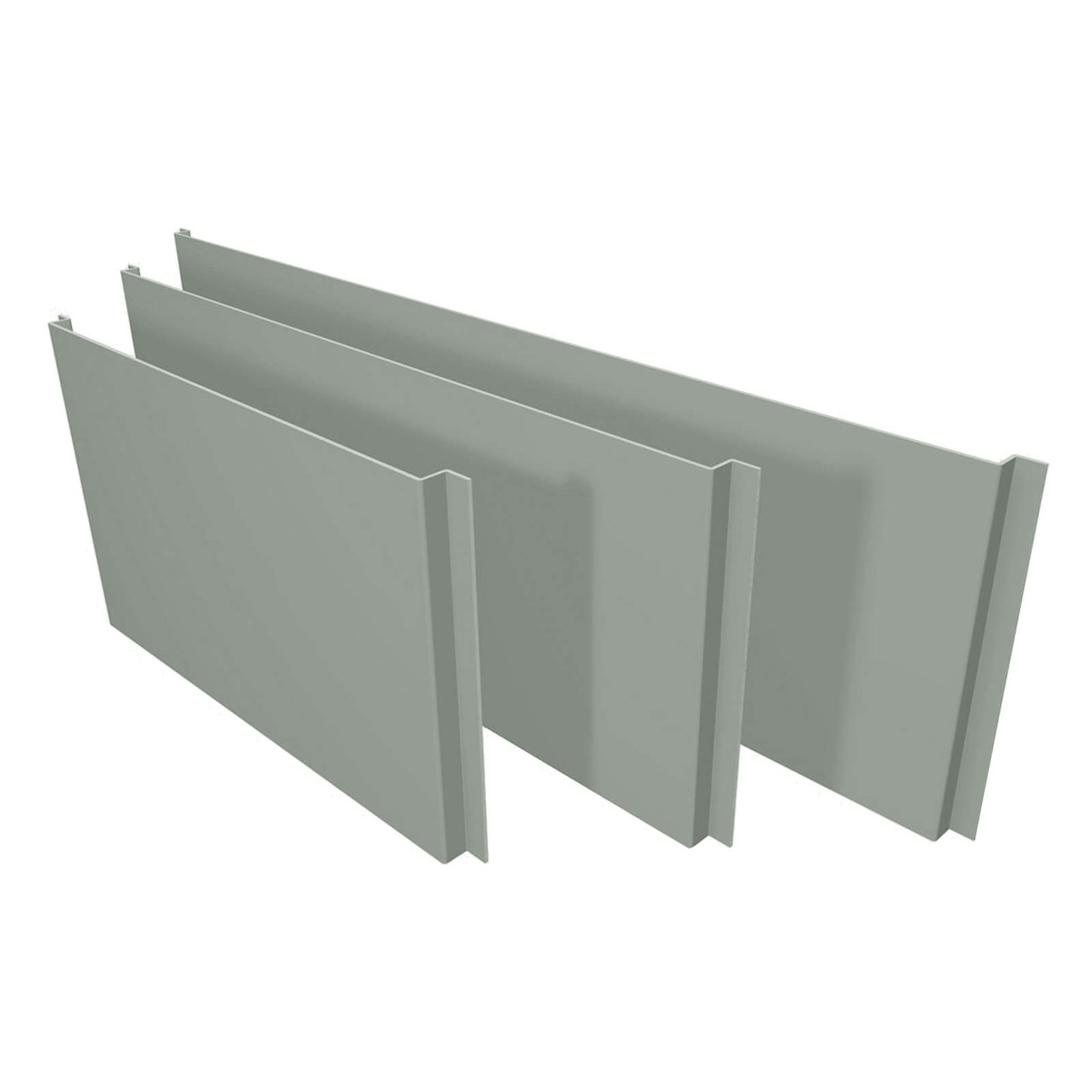 Aluminium Column Casings Universal Flat Extension Panel Alumasc Skyline - Mouse Grey (7005m)