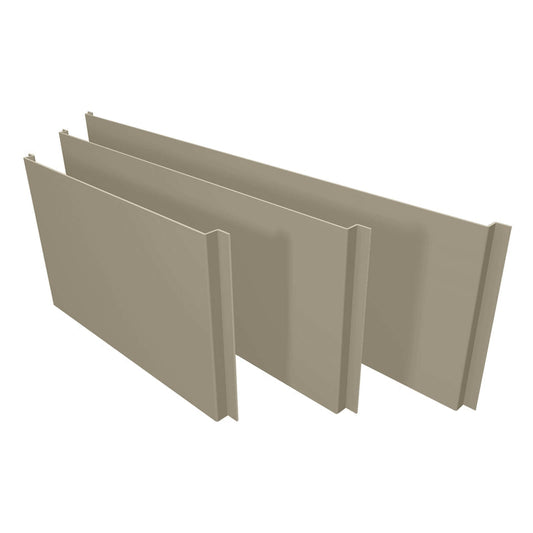 Aluminium Column Casings Universal Flat Extension Panel Alumasc Skyline - Beige Grey (7006m)