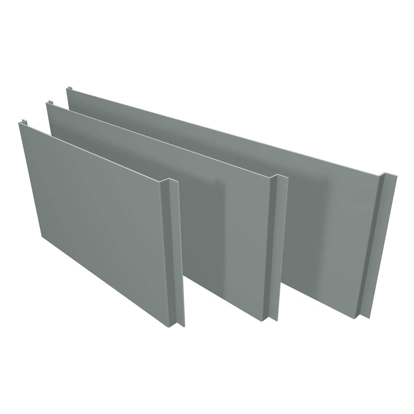 Aluminium Column Casings Universal Flat Extension Panel Alumasc Skyline - Basalt Grey (7012m)