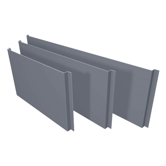 Aluminium Column Casings Universal Flat Extension Panel Alumasc Skyline - Slate Grey (7015m)