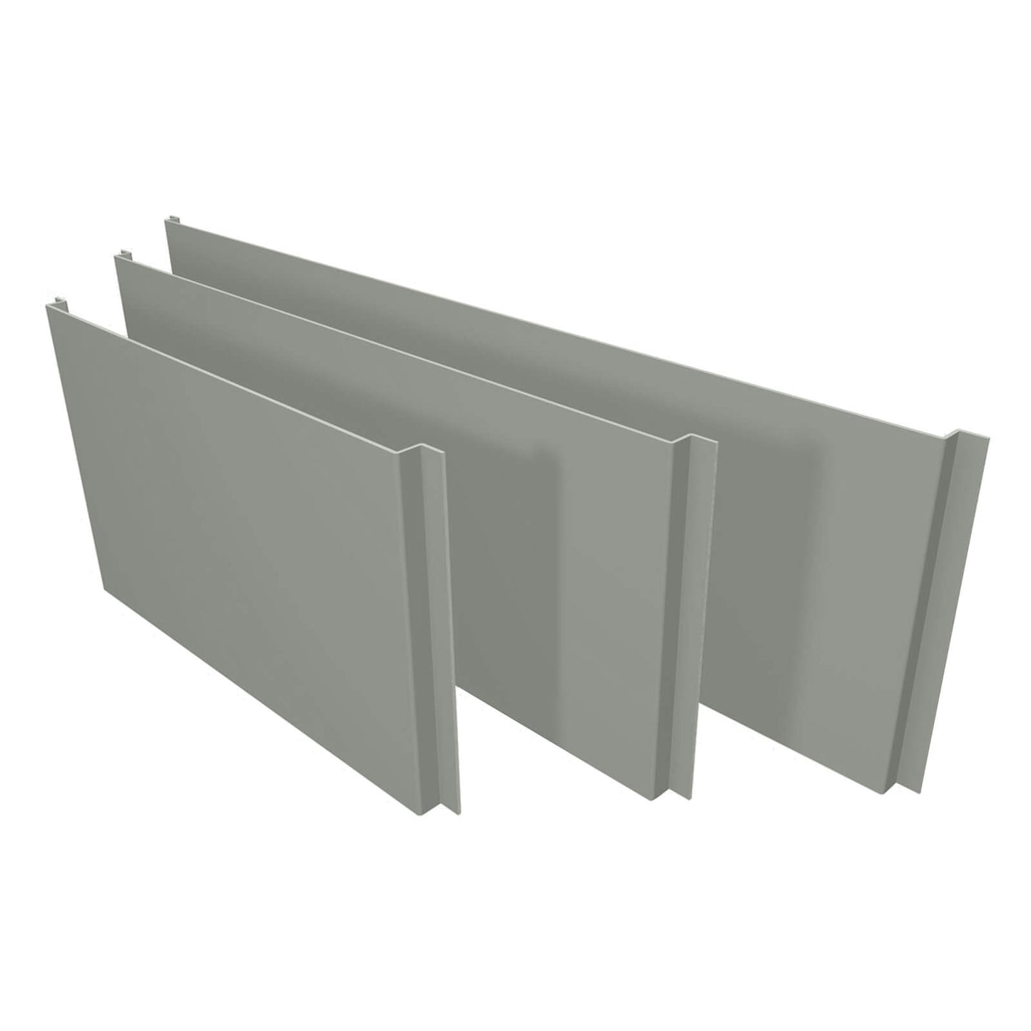 Aluminium Column Casings Universal Flat Extension Panel Alumasc Skyline - Dusty Grey (7037m)