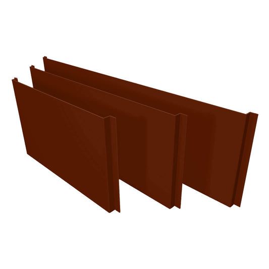 Aluminium Column Casings Universal Flat Extension Panel Alumasc Skyline - Chocolate Brown (8017m)