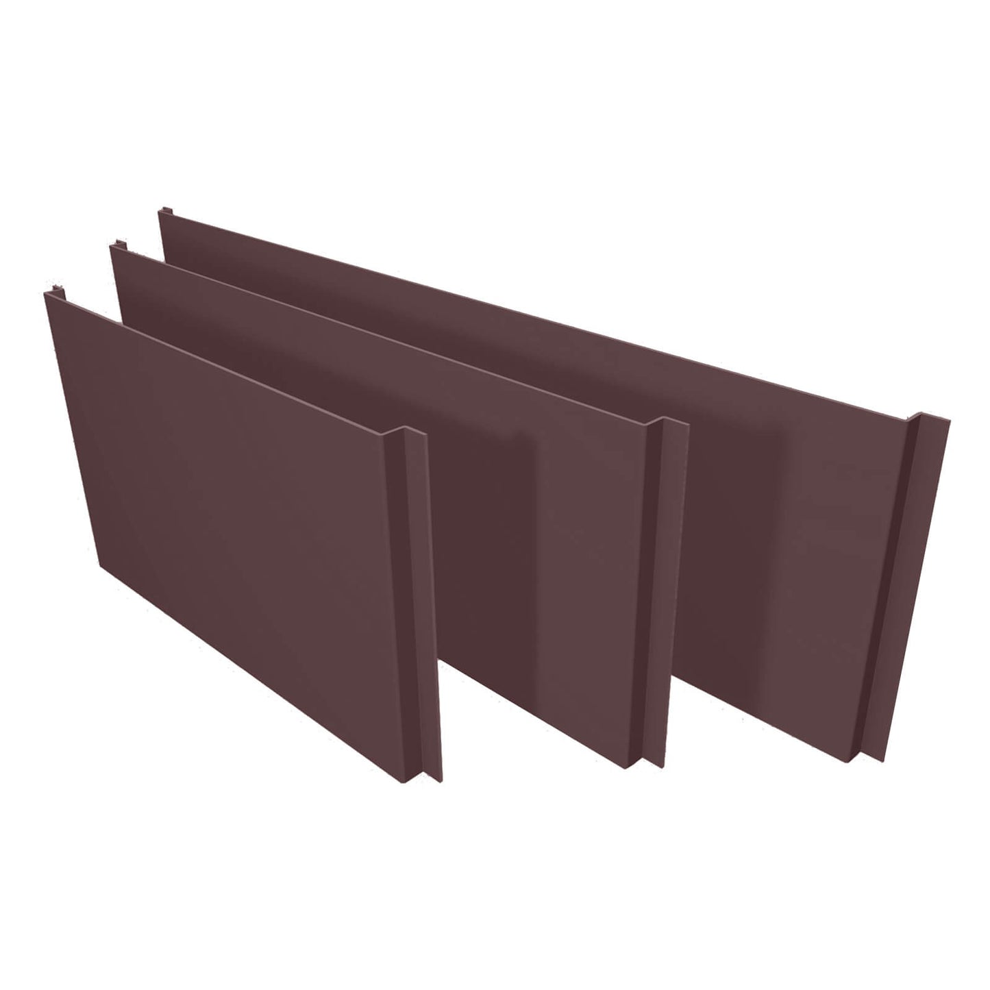 Aluminium Column Casings Universal Flat Extension Panel Alumasc Skyline - Grey Brown (8019m)