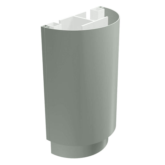 Aluminium Column Casings Semi-Circular 3m Length Alumasc Skyline - Mouse Grey (7005m)