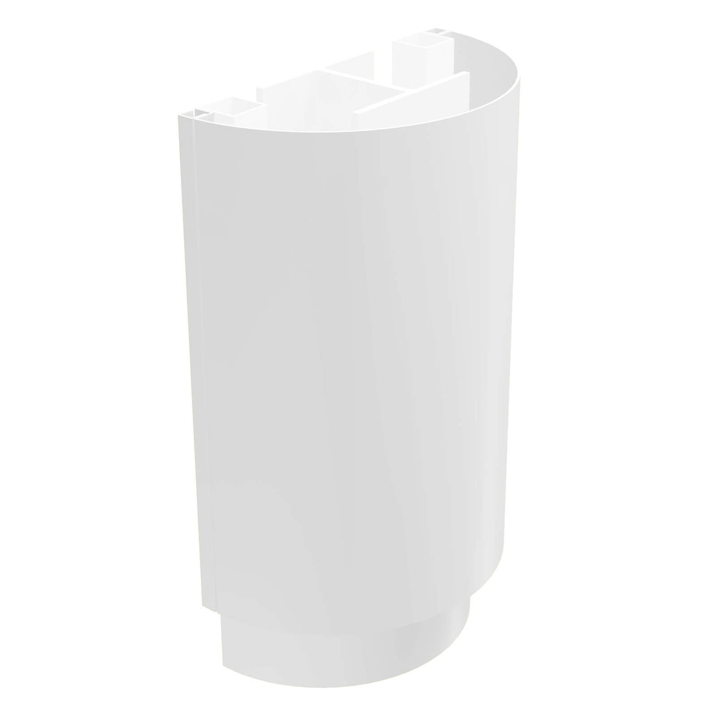 Aluminium Column Casings Semi-Circular 3m Length Alumasc Skyline - White (9016m)