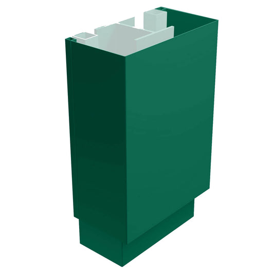 Aluminium Column Casings Semi-Square 3m Length Alumasc Skyline - Moss Green (6005m)