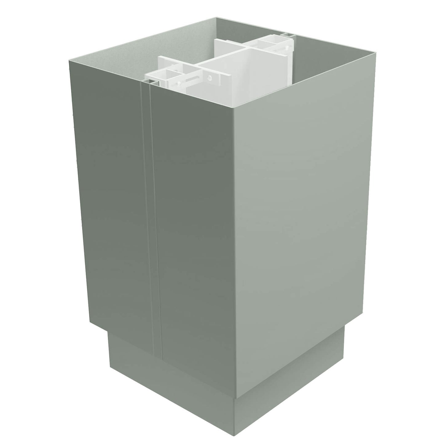 Aluminium Column Casings Square 3m Length Alumasc Skyline - Mouse Grey (7005m)