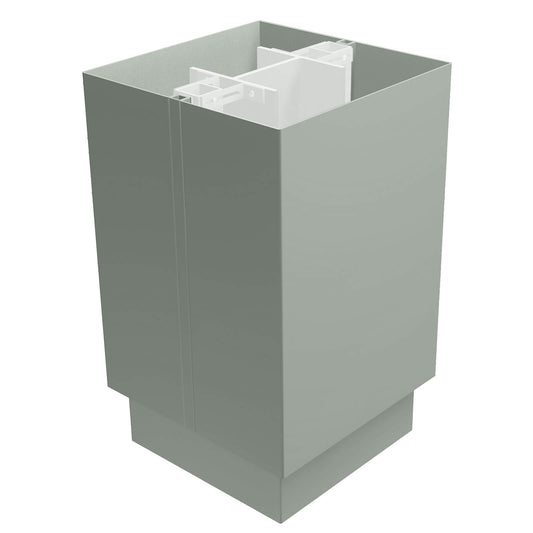 Aluminium Column Casings Square 3m Length Alumasc Skyline - Mouse Grey (7005m)