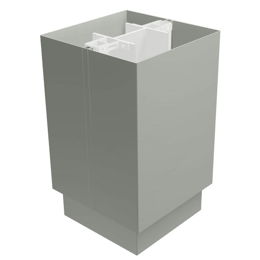 Aluminium Column Casings Square 3m Length Alumasc Skyline - Dusty Grey (7037m)