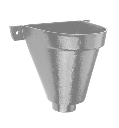 Aluminium Heritage Downpipe Hopper Flat Back - 100mm