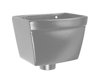 Aluminium Heritage Downpipe Hopper Rectangular - 63mm