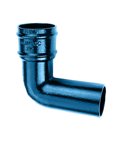 92.5 degree Aluminium Heritage Downpipe Bend - 63mm