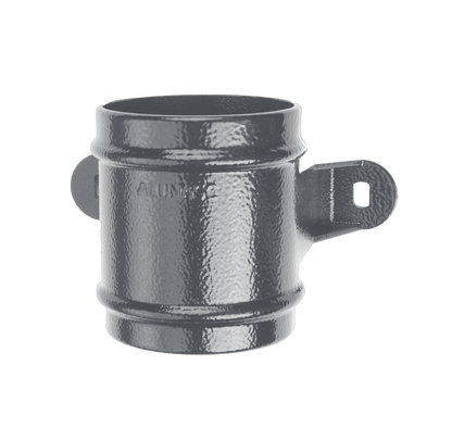 Aluminium Heritage Downpipe Socket Eared With Ears - 63mm