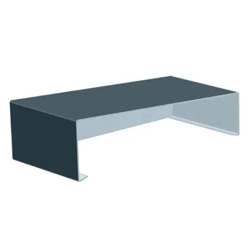 Aluminium Sloping Wall Copings Stop End Alumasc Skyline - Graphite Grey(7024m)