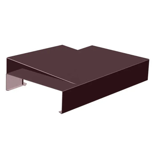 Aluminium Sloping Wall Copings Tee Junctions Alumasc Skyline - Grey Brown (8019m)