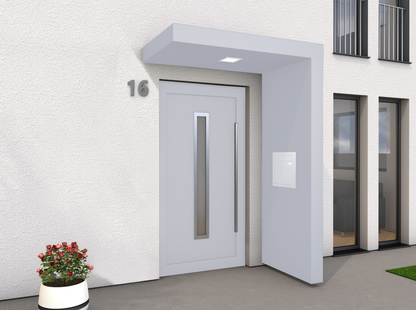 AWMS Skyline BS150 Left Hand Aluminium Door Canopy