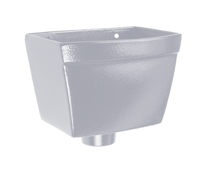 Aluminium Heritage Downpipe Hopper Rectangular - 100mm