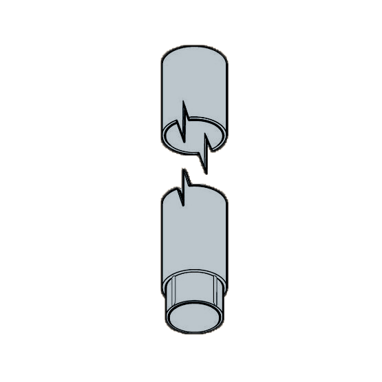 76.5mm Flushjoint 1m RWP