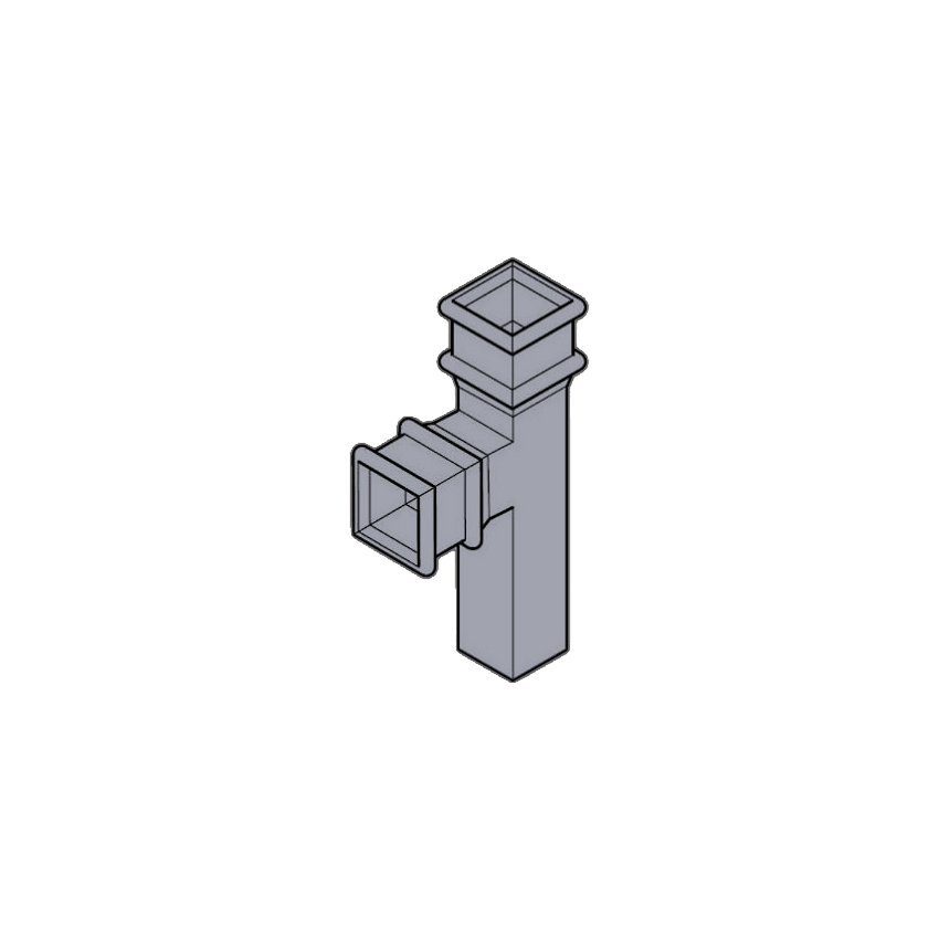 92.5 degree RWP Branch - 100 x 75mm