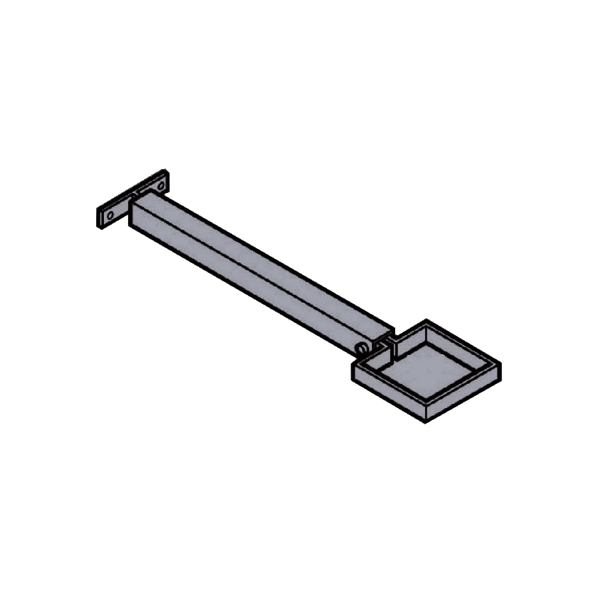 Extension Base RWP Clamp & 250mm Base - 100 x 100mm