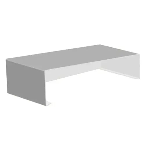 Aluminium Sloping Wall Copings Stop End Alumasc Skyline - Metallic Silver(9006m)