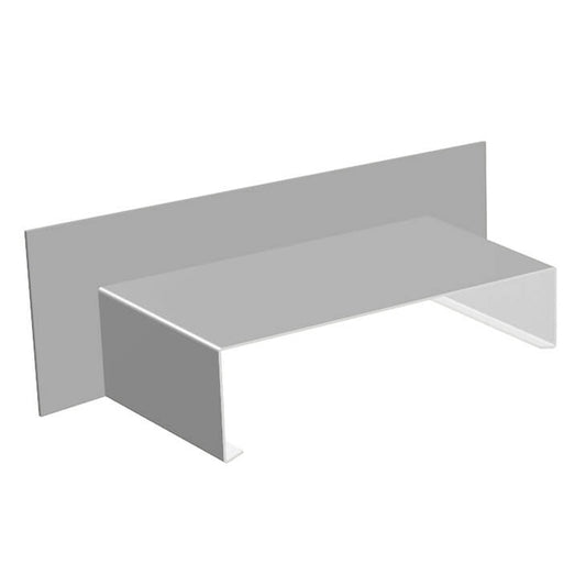 Aluminium Sloping Wall Copings Upstand Stop End Alumasc Skyline - Metallic Silver(9006m)