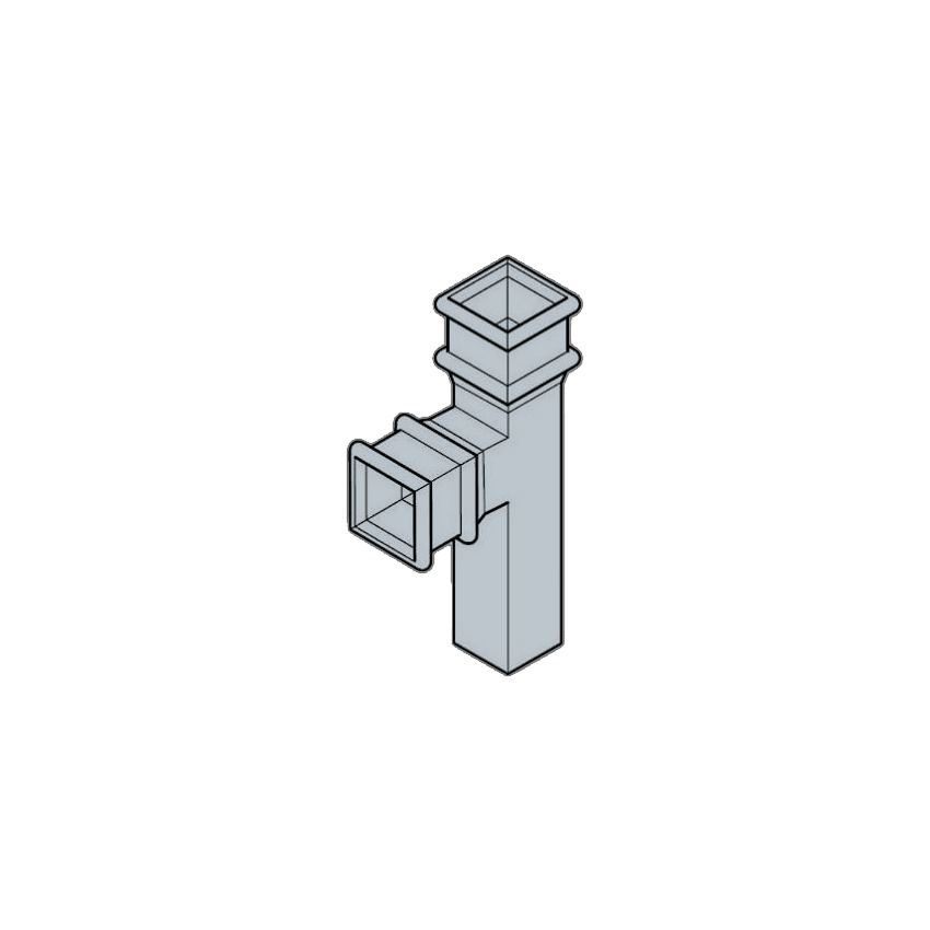 92.5 degree RWP Branch - 100 x 75mm