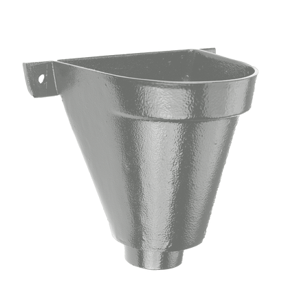 Aluminium Heritage Downpipe Hopper Flat Back - 63mm