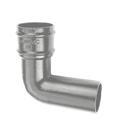 92.5 degree Aluminium Heritage Downpipe Bend - 63mm