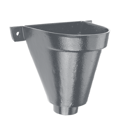 Aluminium Heritage Downpipe Hopper Flat Back - 75mm