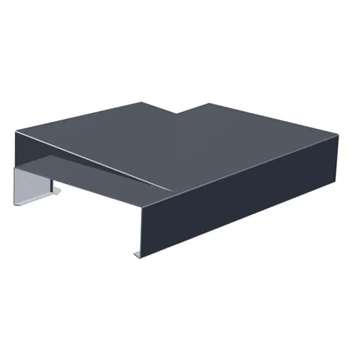 Aluminium Sloping Wall Copings Tee Junctions Alumasc Skyline - Slate Grey (7015m)