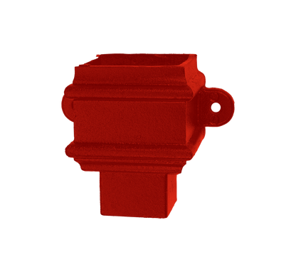 75x75mm CI RWP Socket Eared Painted - 75x75mm