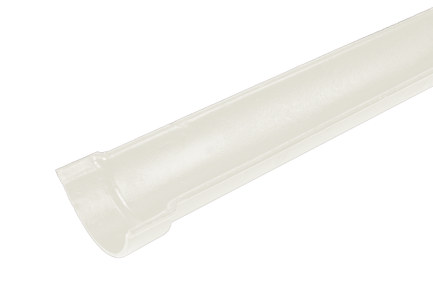 Beaded HR Gutter 6ft Painted - 113mm