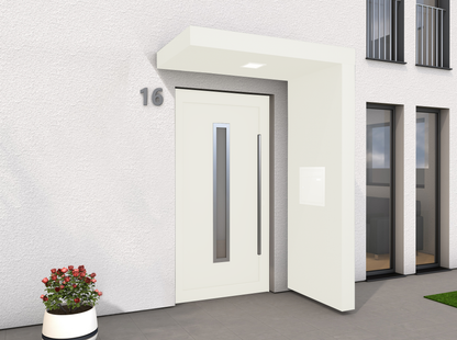 AWMS Skyline BS150 Left Hand Aluminium Door Canopy