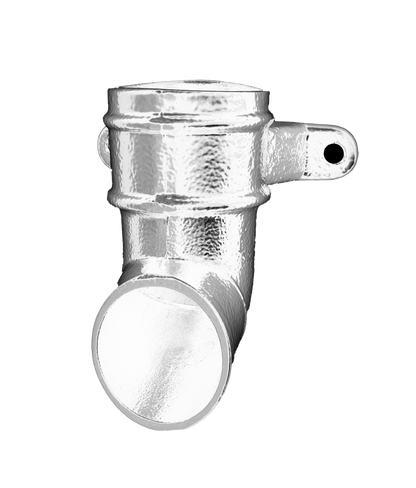 Aluminium Heritage Downpipe Eared Shoe Pipe With Ears - 63mm