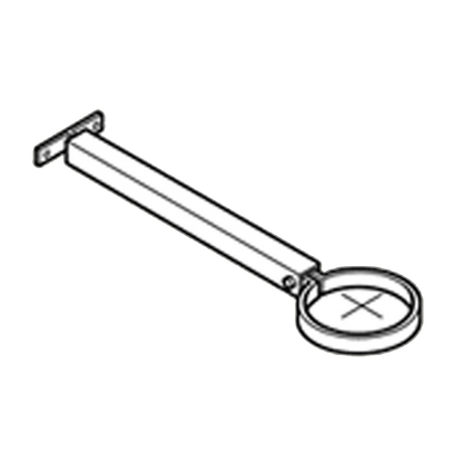 Extension Base Aluminium Heritage Downpipe Clamp + 250mm Base - 75mm