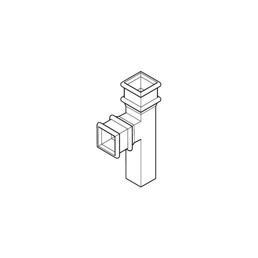 92.5 degree RWP Branch - 75 x 75mm