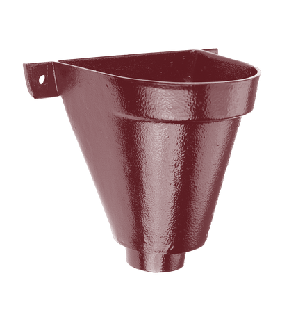 Aluminium Heritage Downpipe Hopper Flat Back - 100mm