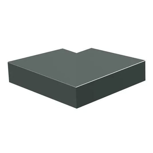 Aluminium Sloping Wall Copings 90 Degree External Angle Alumasc Skyline - Basalt Grey (7012m)