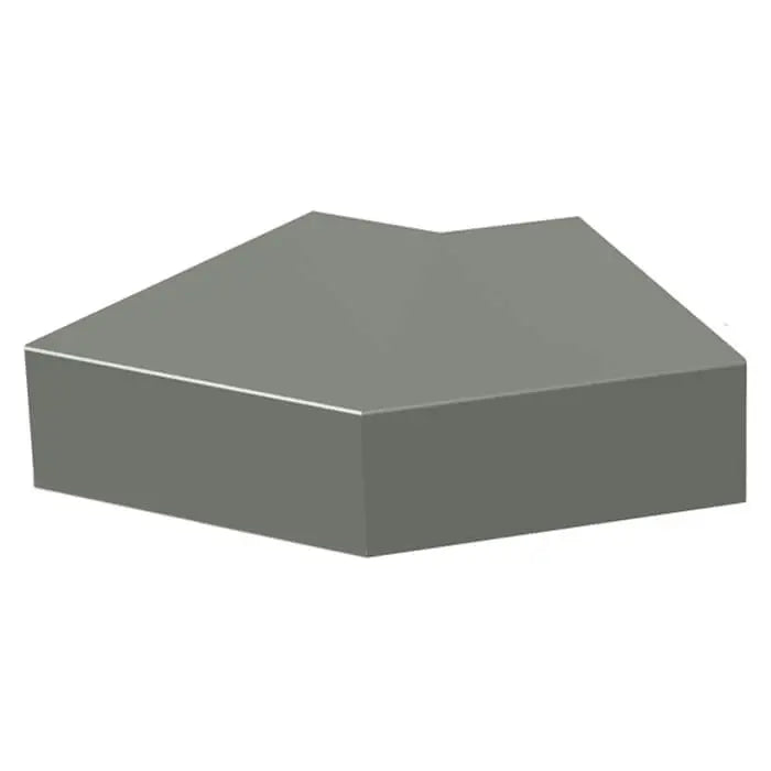 Aluminium Sloping Wall Copings 135 Degree External Angle Alumasc Skyline - Dusty Grey (7037m)