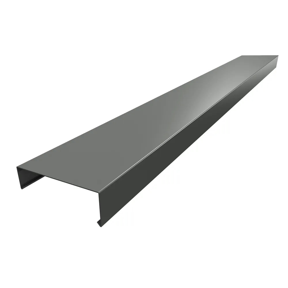 Aluminium Wall Copings 2m Length Alumasc Skyline - Dusty Grey (7037m)