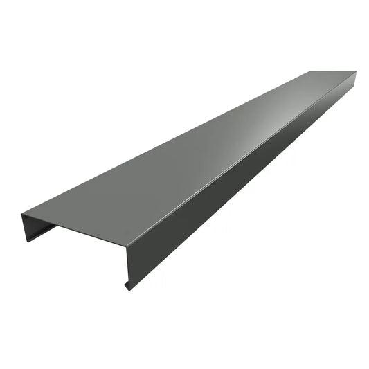 Aluminium Wall Copings 2m Length Alumasc Skyline - Grey Brown (8019m)