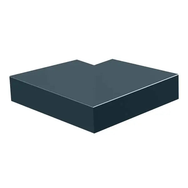 Aluminium Sloping Wall Copings 90 Degree External Angle Alumasc Skyline - Graphite Grey(7024m)