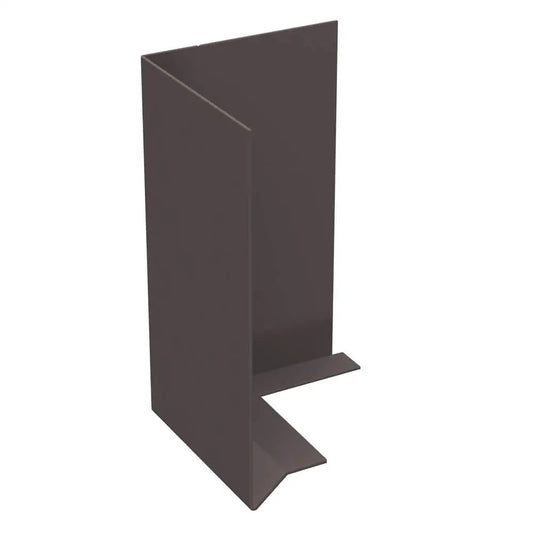 Aluminium Fascia Boards SF2 90 Degree External Corner Alumasc Skyline - Grey Brown (8019m)